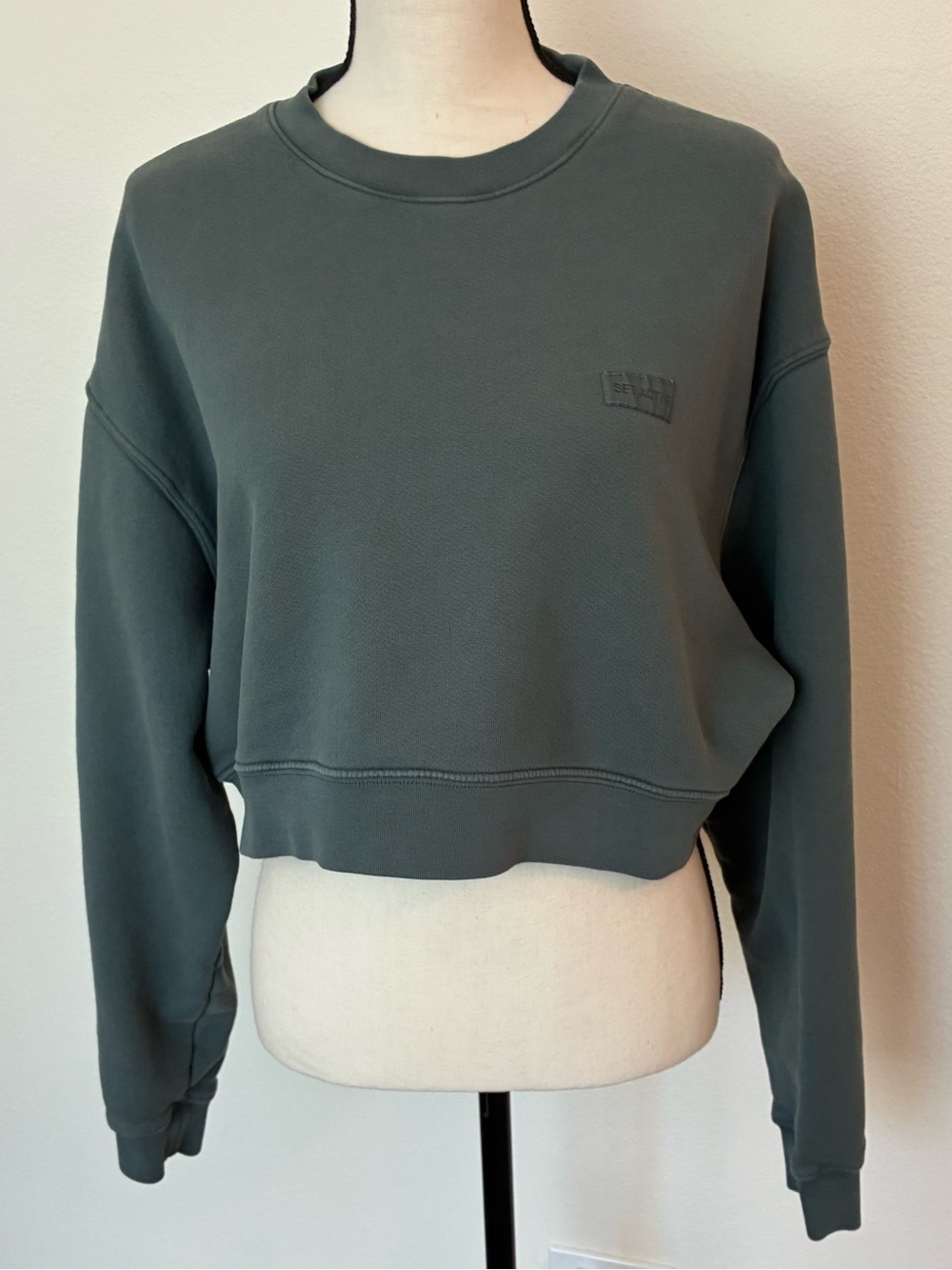 SET ACTIVE Cropped Oversized Sweatshirt